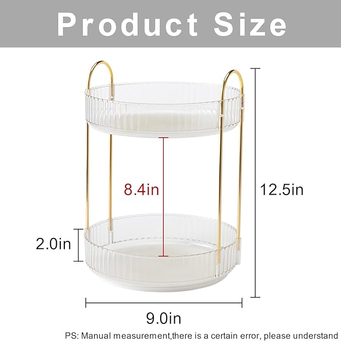 360? rotating makeup organizer, bathroom