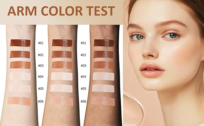 Mature Skin 2-in-1 Foundation Concealer Makeup Stick - Creamy Formula, Brightens Skin Tone, Natural Finish, Covers Acne Scars/Blemishes/Dark Circles, Waterproof Long-Lasting, 6 Shades Available (5#)