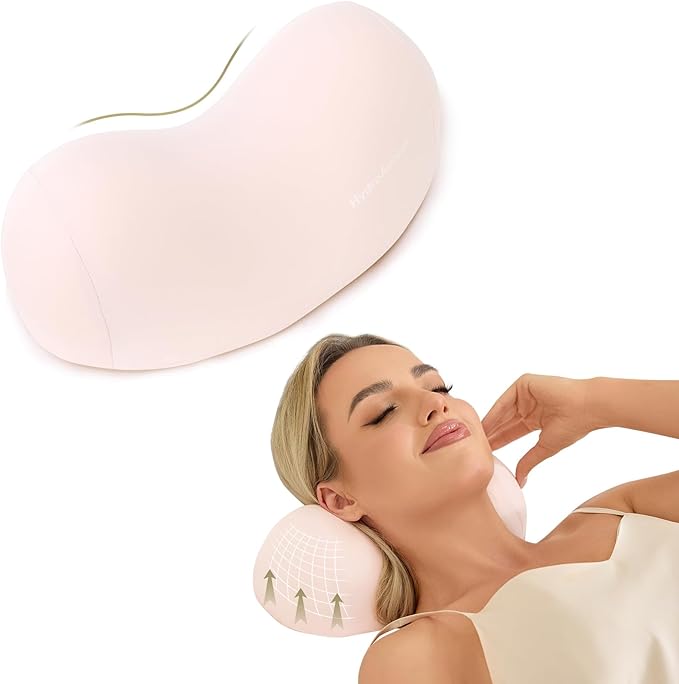 HydroAurum Cervical Neck Pillow, 100% Memory Foam Neck Roll Pillow for Neck and Shoulder Pain Relief, Orthopedic Support for Office Workers, Drivers & Yoga