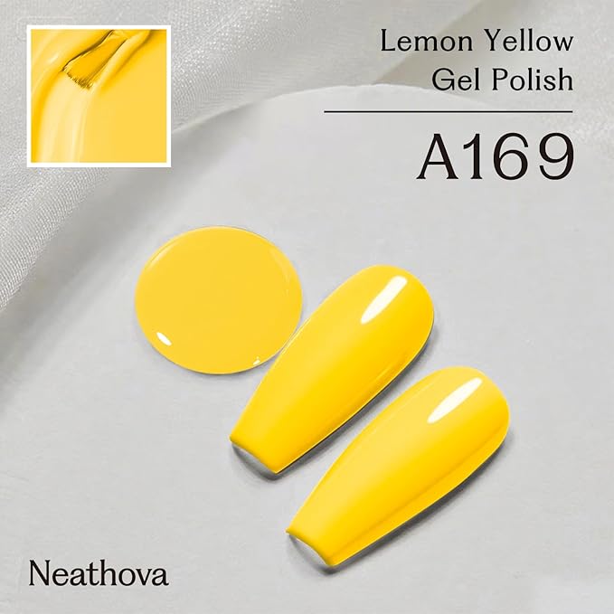 15ML Gel Nail Polish Pure Sheer Same Color Same Bottle Soak Off Gel Polish Art Manicure Salon DIY at Home for Women (Butter Yellow) 1PCS