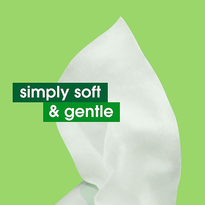 Simple Kind To Skin Cleansing Makeup Remover Wipes - Vegan Facial Cleanser Wipes with Vitamin B5 and E - Removes Waterproof Makeup - 4 pc