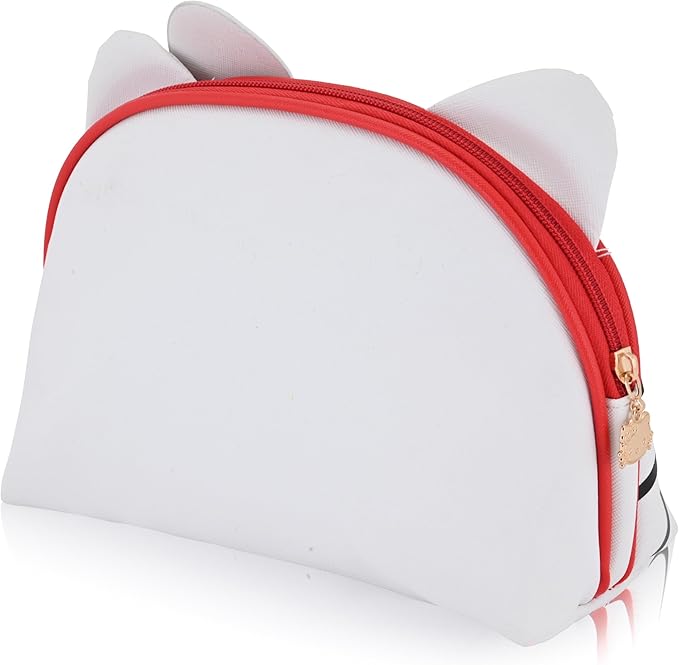 Sanrio Hello Kitty Makeup Bag for Women | Hello Kitty PU Leather Travel Toiletry Bag for Women | Make Up Travel Bag Cosmetic Bag Makeup Pouch