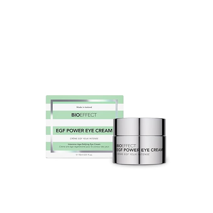 BIOEFFECT EGF Power Eye Cream | Intensive Age-Defying Eye Treatment with Epidermal Growth Factor + Bakuchiol + Niacinamide for Wrinkles, Dark Circles & Puffiness | 15 mL / 0.51 oz