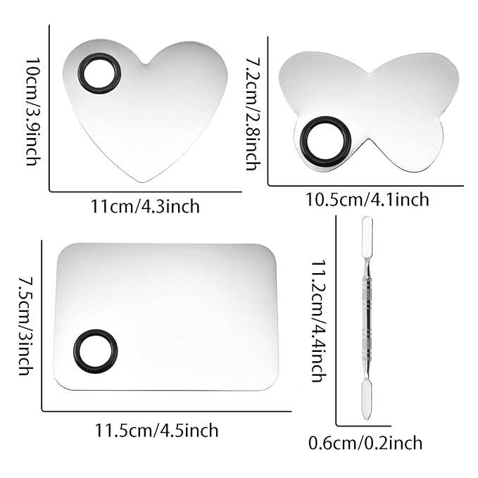 6 in 3 Set Makeup Mixing Palettes, 2