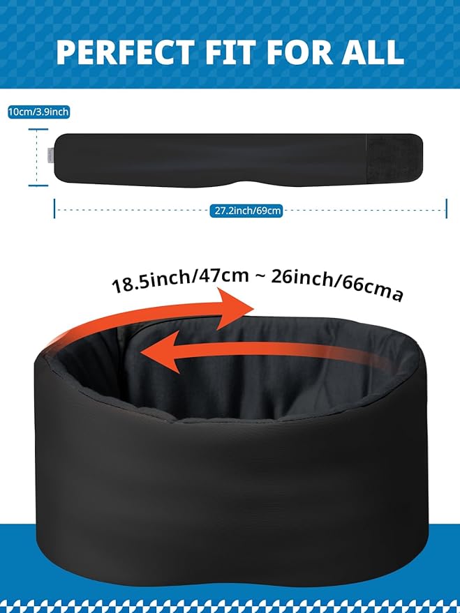 SARISUN Sleep Mask, Eye Mask for Sleeping, Upgrade Double Side Blackout Eye Cover for Women Men, Light Blocking Wider Adjustable Band for Side Sleeper, Travel, Nap, Ultra-Soft, Yoga, Relief Eye, Black