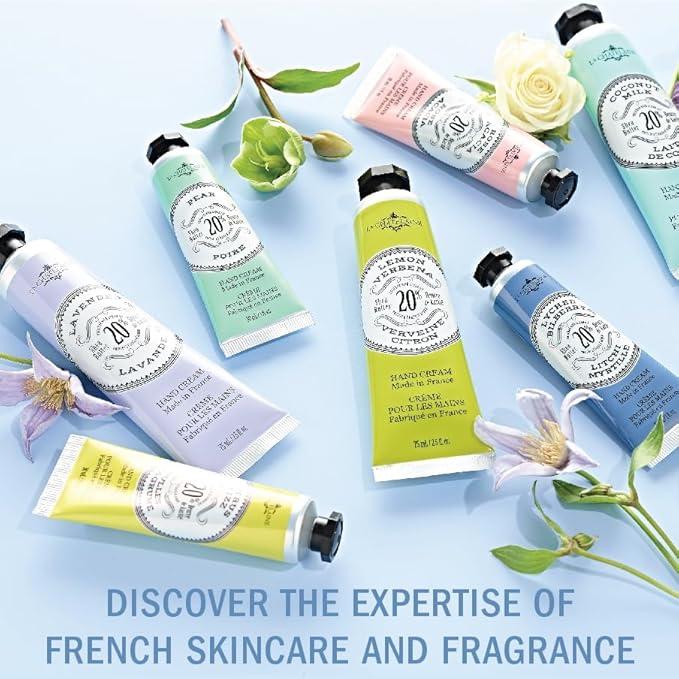 La Chatelaine 20% Shea Butter Hand Cream Travel Size, Organic Argan Oil, Moisturizing, Nourishing, Repairing, Extra-Rich Hand Lotion, Made in France, Paraben Free, 1 oz / 30ml (Pomegranate Mulberry)