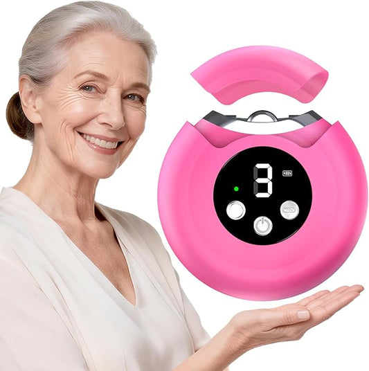 Gifts for Women Electric Nail Clipper for Adults & Seniors, 3 Speeds Automatic Nail Clipper & Trimmer with LED Light 360° Rotating Fingernail Clipper with Polisher Rechargeable Electric Nail File