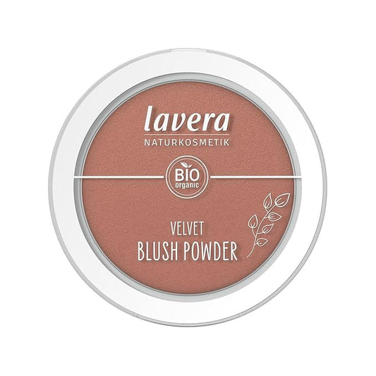 lavera Velvet Blush Powder -Rosy Peach 01- pink - almond oil & vitamin E - shimmering - velvety texture (1 x 5g)