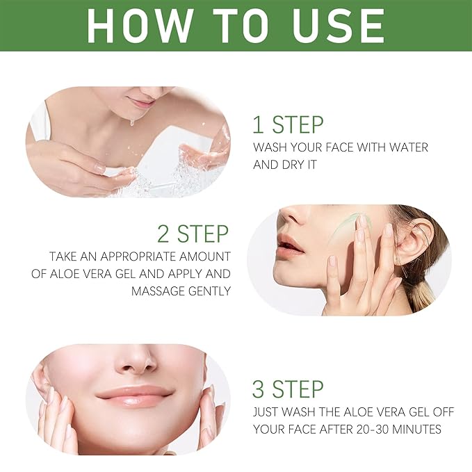 99% Pure Aloe Vera Gel for Face & Body，Aloe Vera Gel Body Moisturizer Cream，Deeply Hydrates and Moisturizes Dry Skin and Soothes Sunburns，Suitable for All Skin Types，7.055Fl Oz