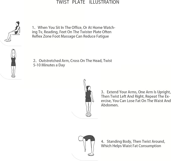 Body-Sculpting Ab Rotating Twisting Waist Disc Body Sculpting 8 Magnets 9.8 inches 9.8"/25CM