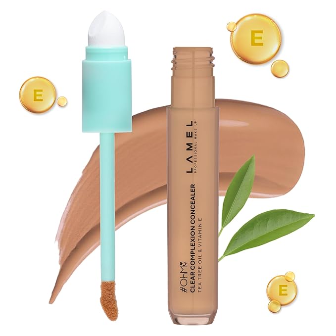 LAMEL OH my Clear Face Concealer - Vitamin E & Tea Tree Extract - Skin Care, Moisturizing & Waterproof - Anti-Aging Formula - Brightening & Protection, 404-0,23 fl.oz