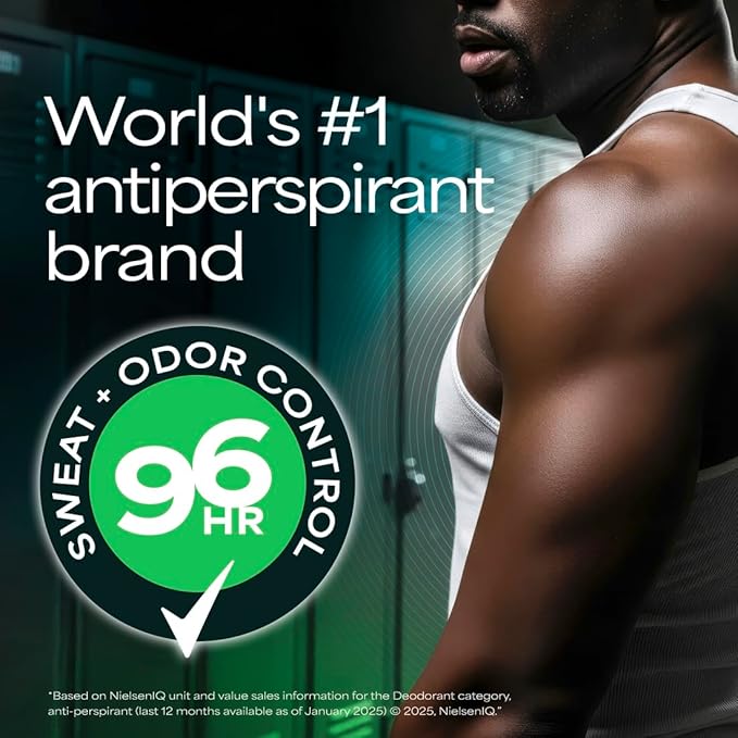 Degree Clinical Strength Antiperspirant Deodorant for Men 96-Hour Sweat and Odor Protection Intense Fresh Invisible Solid 5x Types of Sweat