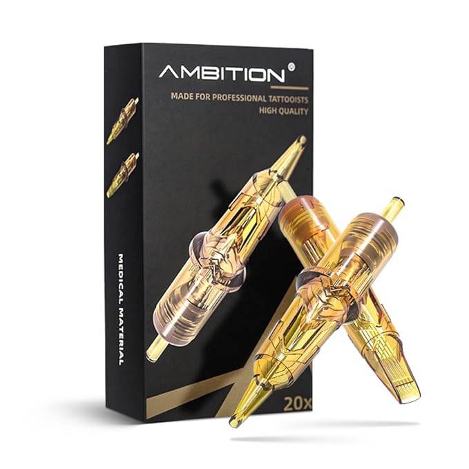 Ambition Glory Tattoo Cartridges #10 Bugpin 9RL Needles Disposable 20pcs 0.3mm 9 Round Liner for Rotary Tattoo Machine Supply