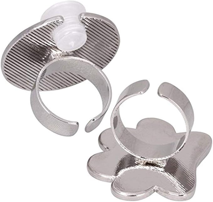 2 Pcs/Lot Mini Manicure Palette Wearable Metal Nail