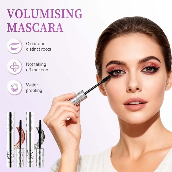 Mascara for Older Women 60 Plus, 2026 New Mascara Volume and Length for Mature Women with Thinning Lashes Mascaras for Older Wemen, Non Clumping Waterproof Long Wear (Brow)