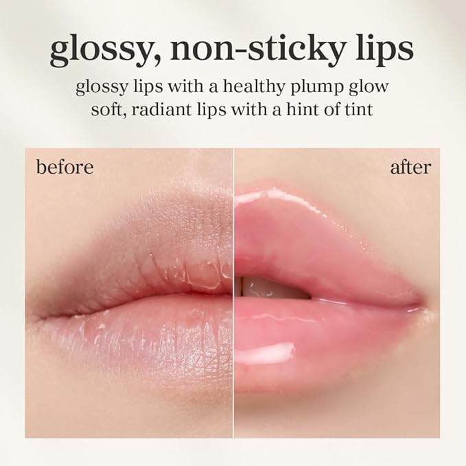 NOONI Korean Lip Oil - Applepeony | Long-Lasting, Moisturizing, Plumping, Revitalizing for Dry Lips, Waterproof, No Peel Off, Hydrating, Nourishing Crystal Clear, Stocking Stuffers 0.12 FL Oz
