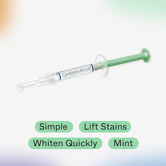 Opalescence 15% Gel Syringes Teeth Whitening Refill Kit - Low Sensivity (4 Syringes) - Cool Mint - Carbamide Peroxide - Made in The USA by Ultradent Tooth Whitening 5195-2 (Pack of 2)