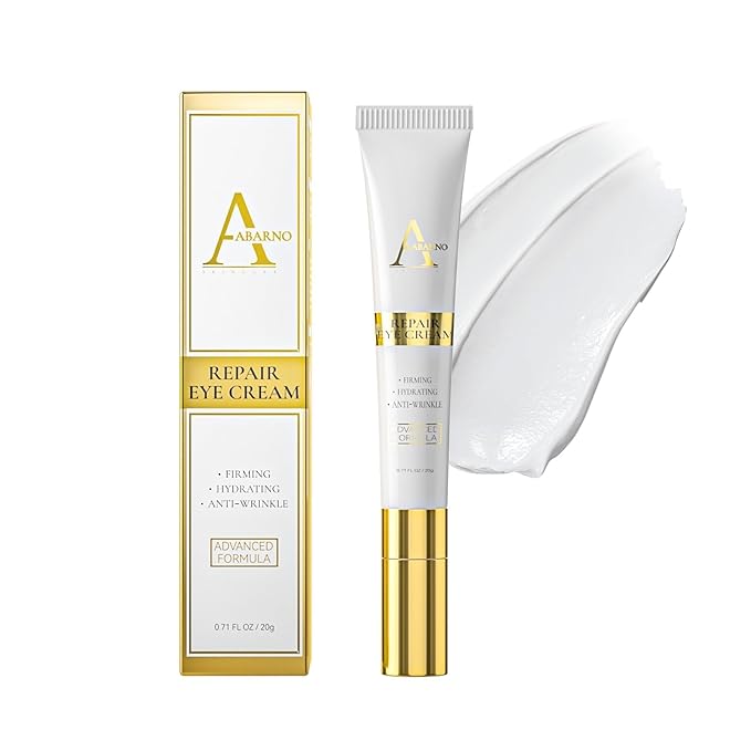 Abarno Retinol Eye Cream for Dark Circles and Puffiness – Hydrating Eye Serum for Wrinkles and Fine Lines, Anti-Aging Under eye Cream for Women, 0.71 fl oz
