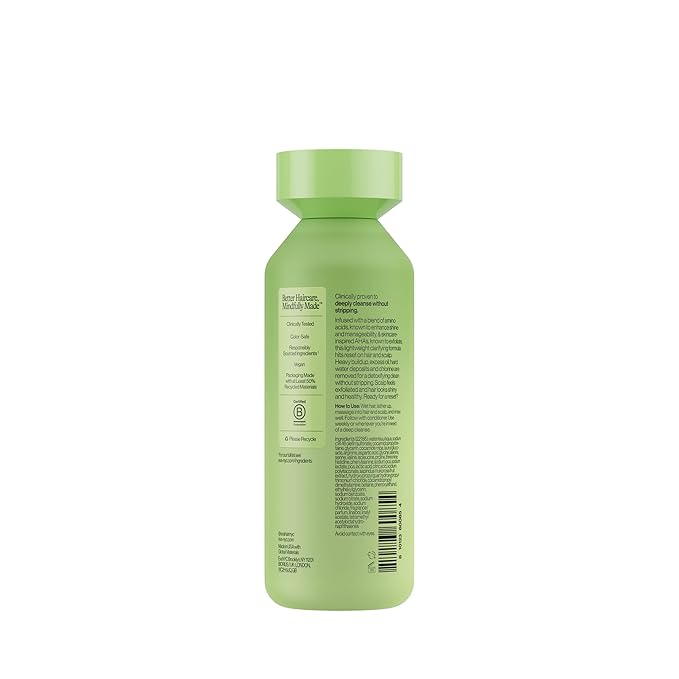 Eva NYC Clarifying Detox Shampoo - Non-Stripping Weekly Hair and Scalp Shampoo for Healthy-Looking Hair - Amino Acids and AHAs - Removes Buildup, Oil, Hard Water + Chlorine - Lavender Scent - 10 fl oz