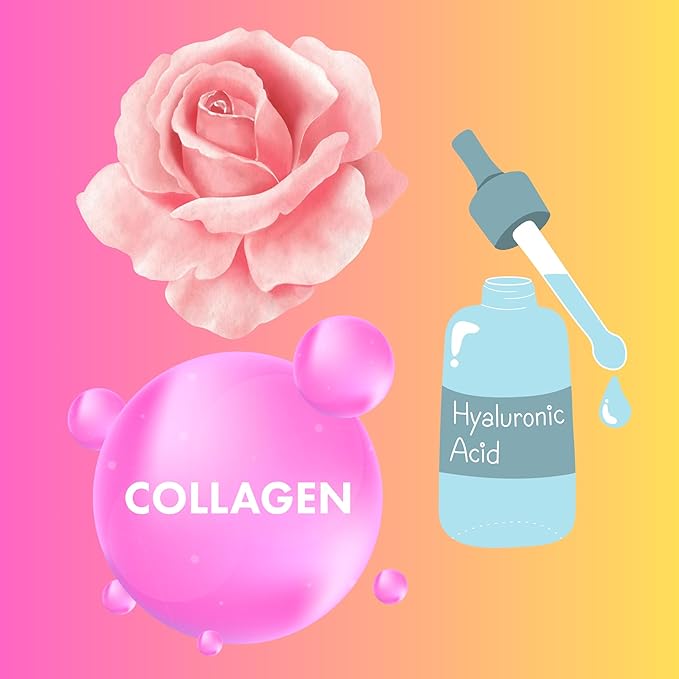RIVER & ROWE Rose Water & Collagen Hyaluronic Acid Exfoliating Body Wash