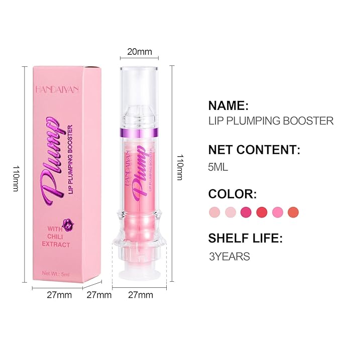 Lip Plumping Booster, Plumping Lip Oil High-Shine
