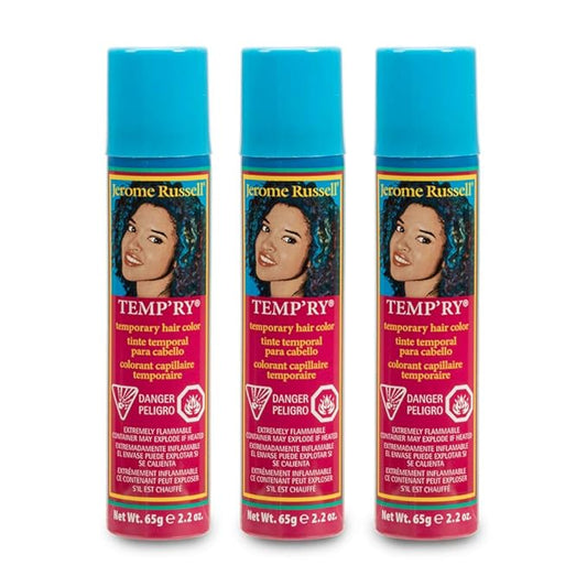 Jerome Russell Temp'ry Spray-on Silver Hair Color, 2.2oz x 3 pack