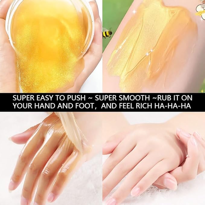 Vitamin C & Turmeric Hand and Foot Peel Mask - Moisturizing Hydrating Exfoliating Hand Film Hands Wax Peeling Masks Milk Honey for Dry Rough Cracked Skin Care for Women and Men, 50g / 1.76Oz
