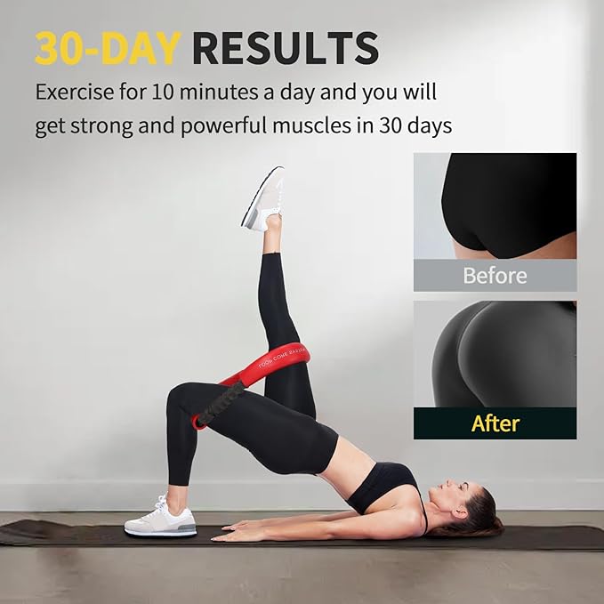 Hip & Core System Set, Resistance Loop Bands Set to Stretch, Core Fitness Glute Workout Bands