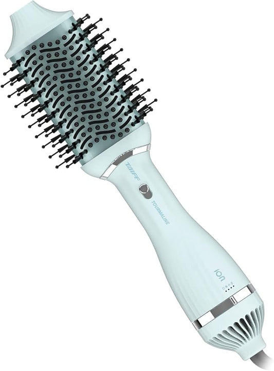 Taiff Blow Dryer Brush | 2 in 1 Hot Air Brush and Hair Dryer with Tourmaline and Ionic Technology | 1200W Fast Drying DC Motor | Removable Head | Hair Styling Tool for Smooth Frizz Free