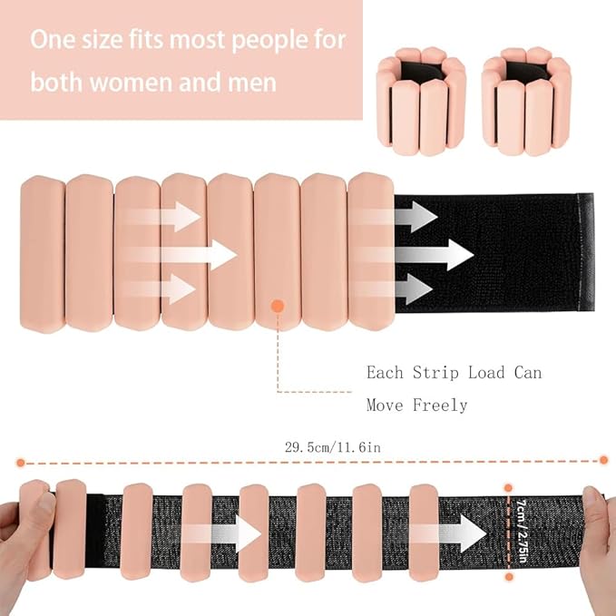 Ankle Weights Set of 2(1Lbs Each)