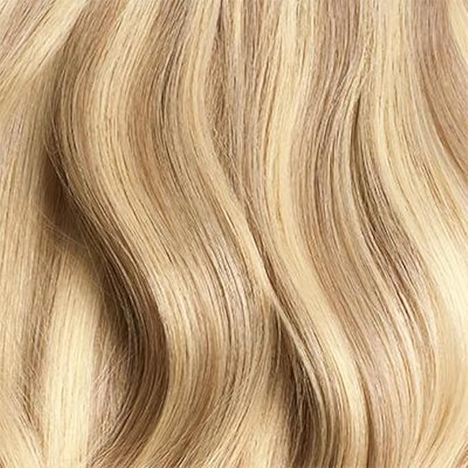 Luxy 100% Remy Human Hair Extensions for Thin Hair Thinning Hair Fill-Ins – 6 Seamless Wefts Multi-Dimensional Color Blend - Natural-Looking Volume & Coverage 50 grams 12" Dirty Blonde Highlights