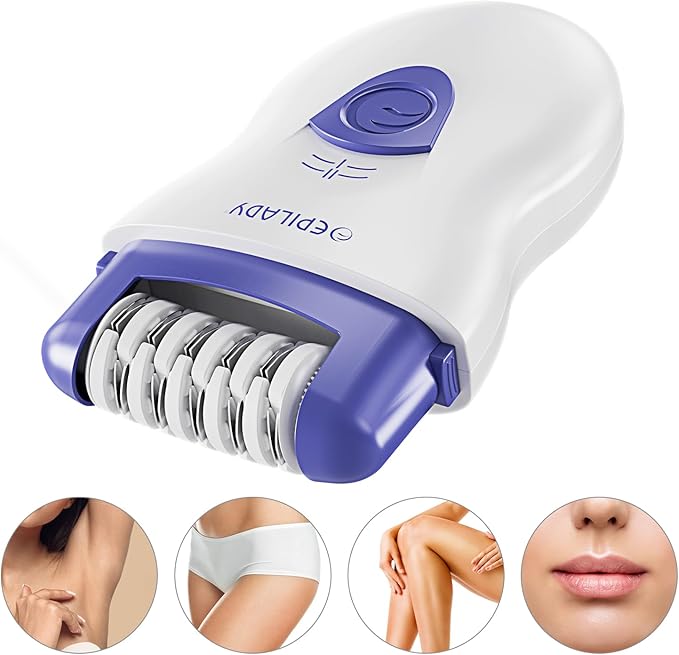 Epilady Speed Corded Epilator for Women – Dual-Speed 40-Disc Root Hair Removal Device for Legs, Underarms and Bikini Area Compact Waterproof Anti-Pinch Design for Smooth Long-Lasting Results