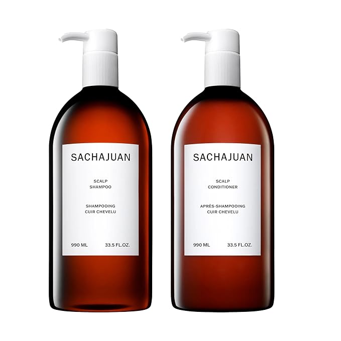 SACHAJUAN Scalp Shampoo and Conditioner Set | Rosemary Oil to Soothe, Balance & Hydrate Dry Flaky Scalp | Lightweight Hydration & Scalp Relief | Vegan & Paraben-Free | Pack of 2 (33.5 oz)