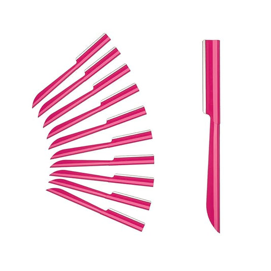 Eyebrow Razor, S.T. Friends 10Pcs Face Razor for Women Exfoliating Dermaplaning Tool, Dermaplane Razor Peach Fuzz Removal, Eyebrow Shaper Trimmer Facial Shaver Help Exfoliate and Smooth the Skin
