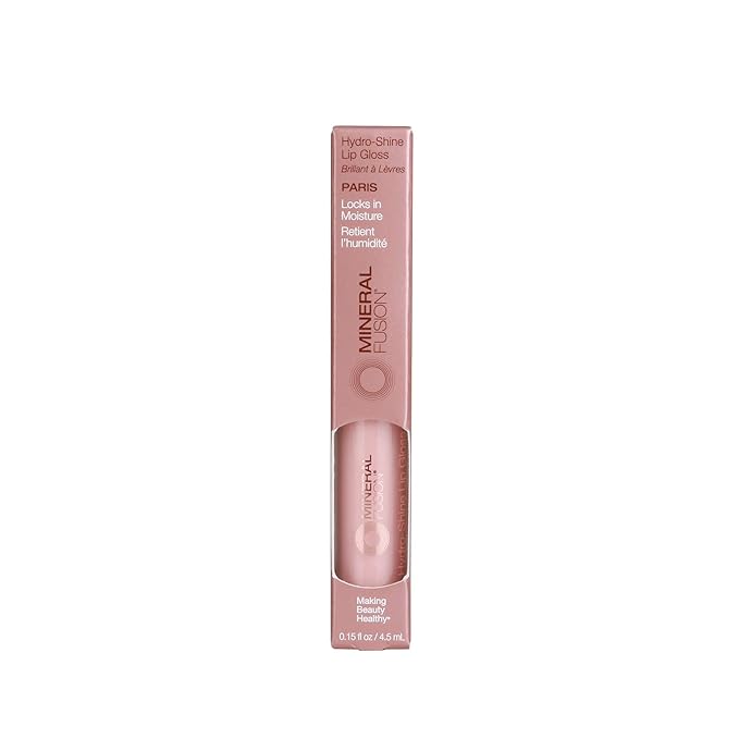 Mineral Fusion Hydro-Shine Lip Gloss, Paris, 0.15 Ounces