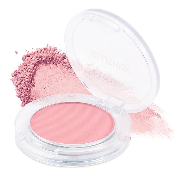 Boobeen Single Color Blush Face Blush Palette Matte Easily, Lightweight