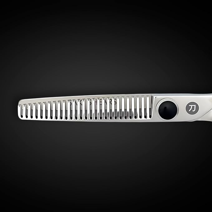 Saki Makoto Hair Thinning Shears for Professionals - Great for Stylists, Barbers and Hairdressers - Japanese 440C Steel