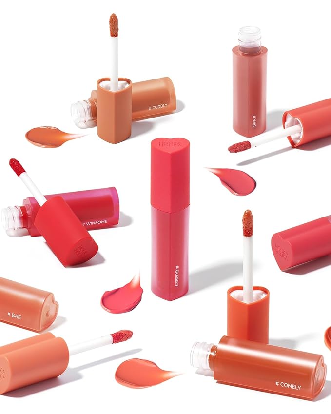 HOLIKA HOLIKA Heart Crush Glow Lip Tint Air – Korean Lip Tint with High Shine Juicy Fruit Jam Colors Lip Stain – Hydrolyzed Collagen & Vitamin C (13 MAY)