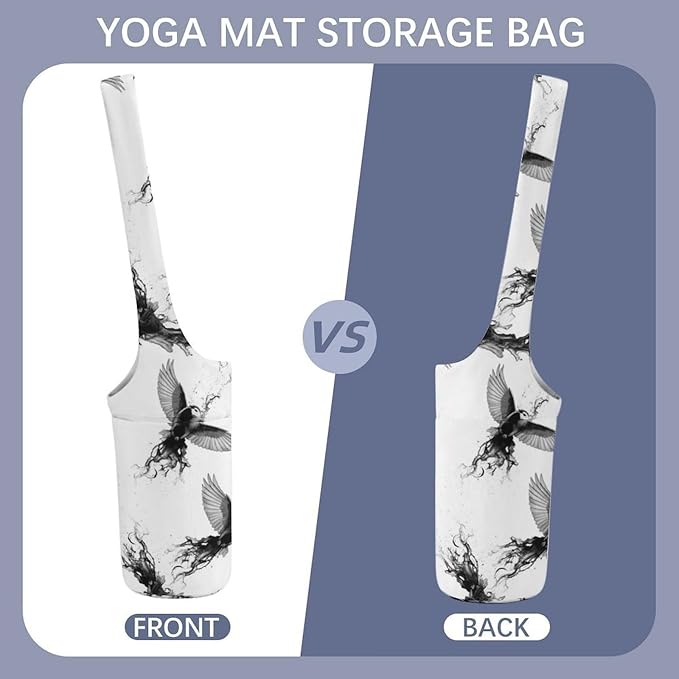 Portable Single Shoulder Yoga Mat Bag Carrier with Pocket Spacious Storage for Yoga Gym Fitness