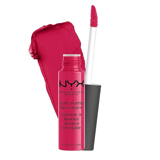 NYX PROFESSIONAL MAKEUP Soft Matte Lip Cream, Lightweight Liquid Lipstick - Antwerp (Mid-Tone Yellow-Toned Pink)