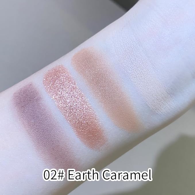 Warm Rose Nude Brown Matte & Shimmer Eyeshadow Palette, High-Pigment Mattes & Glitter Eye Shadow Contour Palette for Mature Women, Blue Green Eyes, Daily Natural Makeup, Paleta de Sombras de Ojos