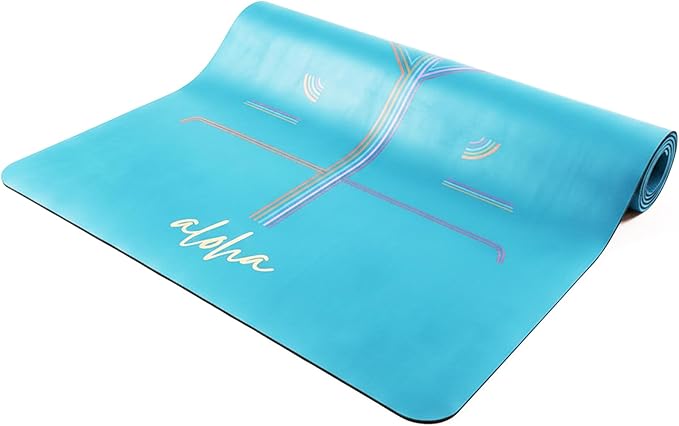 Aloha Bliss Premium Yoga Mat – 72” x 27 - Thick, Non-Slip & Durable | Sweat-Resistant, Lightweight & Portable | Perfect for Yoga, Pilates, Home Workouts, Gym & Studio Practice - Eco-Friendly