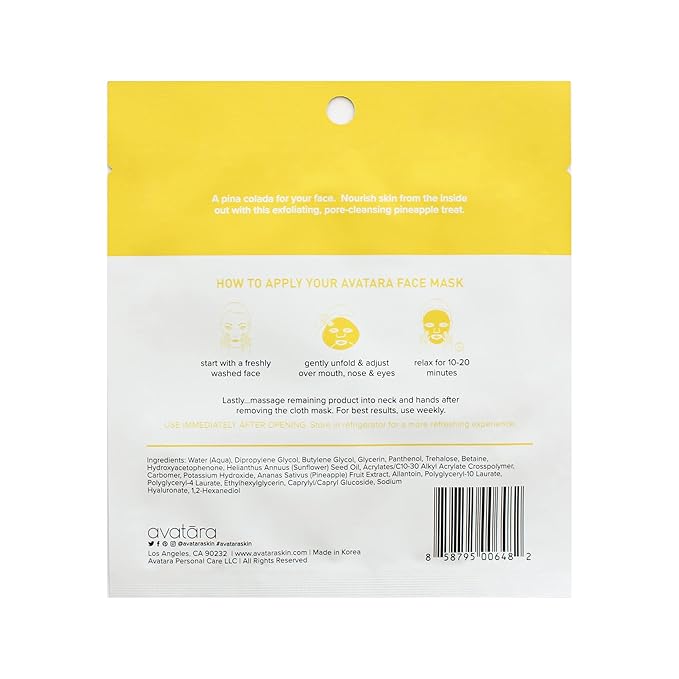 Avatara Juicy Pineappy Exfoliating Facial Mask