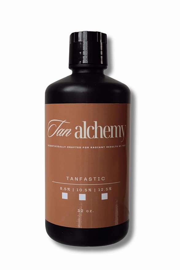 Tampa Bay Tan Tan Alchemy Tanfastic 8.5% Med DHA Sunless Airbrush Spraytan Solution 32 oz