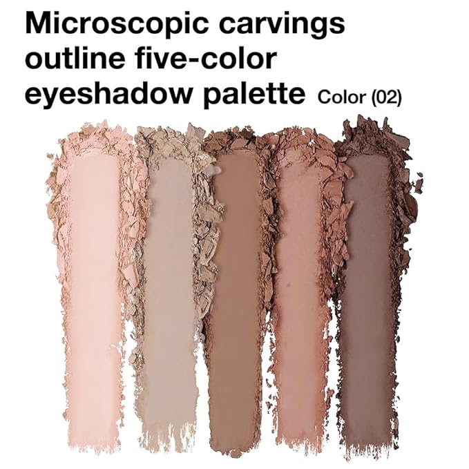 5 Colors Mini Matte Nude Eyeshadow Makeup Palette Pink Brown Taupe Smokey Eye, High Pigment Blendable Contour Soft Neutral Matte Palette for Daily Natural Looks, Mature Eyes, Blue Green Brown Eyes