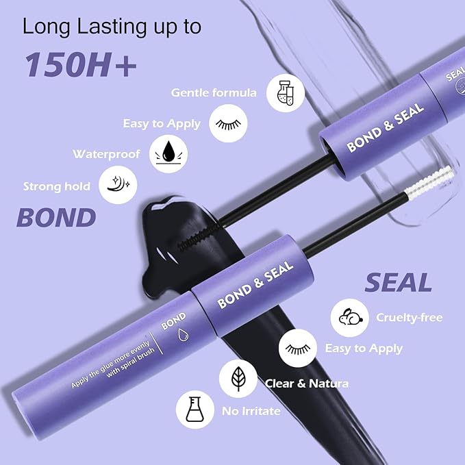 DIY Lash Clusters Kit Pre Mapped 30-100D Volume Eyelash Extension Kit 8-16mm Thick Individual Lashes 530 pcs with Lash Bond and Seal, Lash Tweezers, Super Thin Band Eyelashes