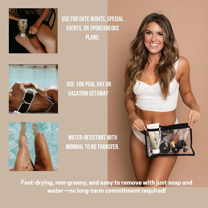 Bronze Cactus Sunless Quick Glow-Up Combo – Fast Acting Self Tanner for Face & Body | Natural Golden Glow, Hydrating and Quick Absorbing Formula for Even, Streak-Free Finish