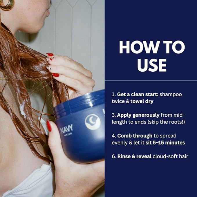 NAVY HAIR CARE Dry Texture Spray & Lunar Cloud Mask | Deep Hydration + Instant Volume | Repair, Frizz Control & Body for All Hair Types | Argan & Sunflower Oil | Vegan & Cruelty-Free | 16 oz + 7 oz