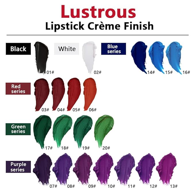 Wine Red Matte Creamy Lipstick for Women, Longwear Lips Gloss Face Paint Stick, Lip Stick Stain Long Lasting Waterproof Effortless Application Full Coverage Velvet Gloss for Party Halloween Makeup 03#