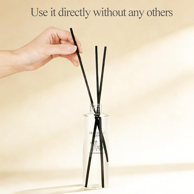 Chloefu LAN Balsam & Cedar Scented Oil Reéd Diffuser Refill 200ml/6.76 fl oz Natural Fragrances Oil - Best for Home Decoration, 0% Alcohol, Refreshing and Invigorating, Perfect for Christmas